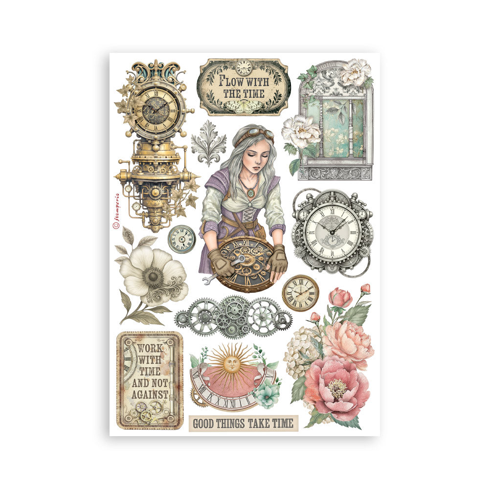 Stamperia Gardens of Time A5 Washi Pad (SBW32)