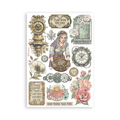 Stamperia Gardens of Time A5 Washi Pad (SBW32)