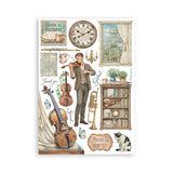 Stamperia Symphony A5 Washi Pad (8pcs) by Sara Alcobendas (SBW34)