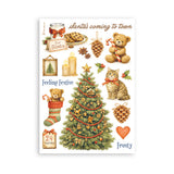 Stamperia Silent Night A5 Washi Pad, 8 Pieces - SBW35