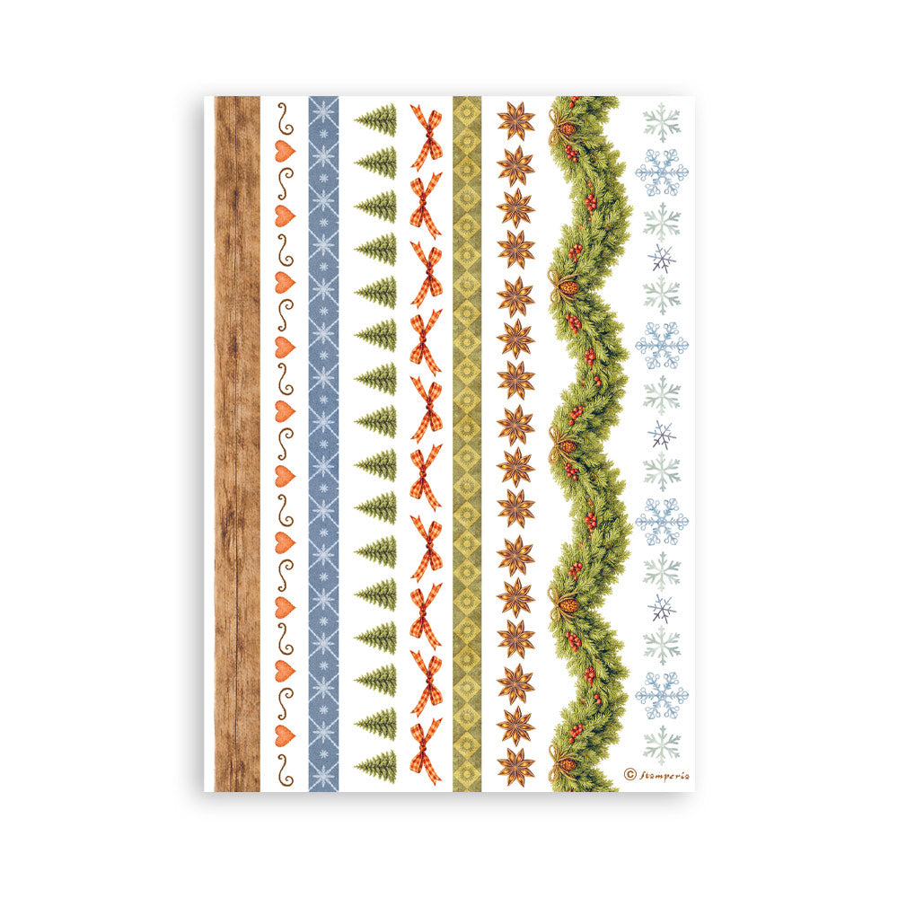 Stamperia Silent Night A5 Washi Pad, 8 Pieces - SBW35