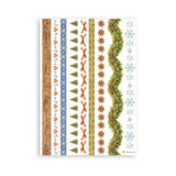 Stamperia Silent Night A5 Washi Pad, 8 Pieces - SBW35