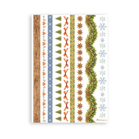 Stamperia Silent Night A5 Washi Pad, 8 Pieces - SBW35