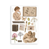 Stamperia Flowers and Poems A5 Washi Pad (8pcs) - SBW37