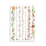 Stamperia Flowers and Poems A5 Washi Pad (8pcs) - SBW37