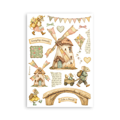 Stamperia Cozy Family A5 Washi Pad (8pcs) - SBW38