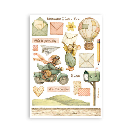Stamperia Cozy Family A5 Washi Pad (8pcs) - SBW38