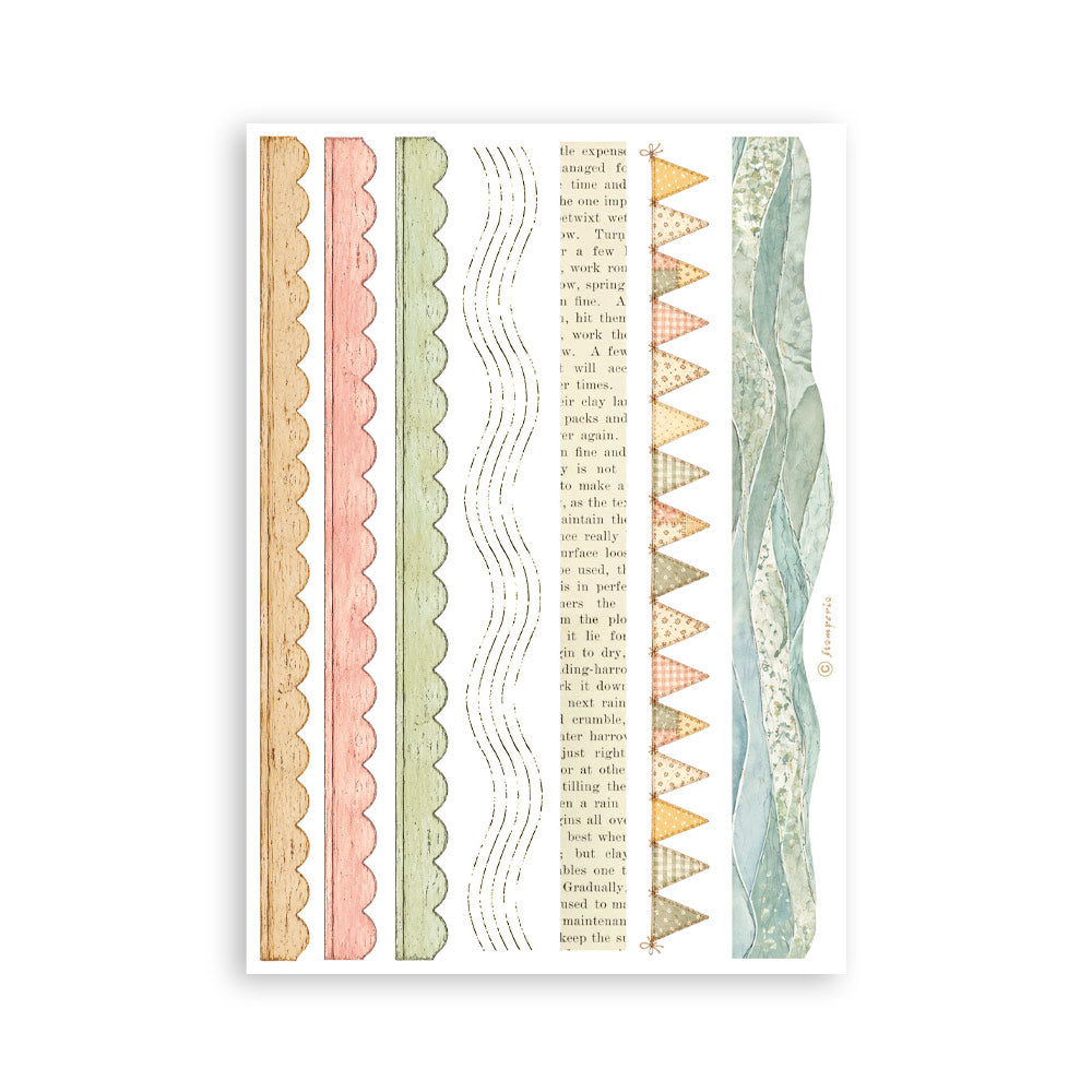 Stamperia Cozy Family A5 Washi Pad (8pcs) - SBW38