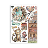Stamperia Furry Friends 2 Washi Pad A5 (8 Sheets) - SBW39