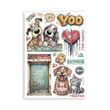 Stamperia Furry Friends 2 Washi Pad A5 (8 Sheets) - SBW39