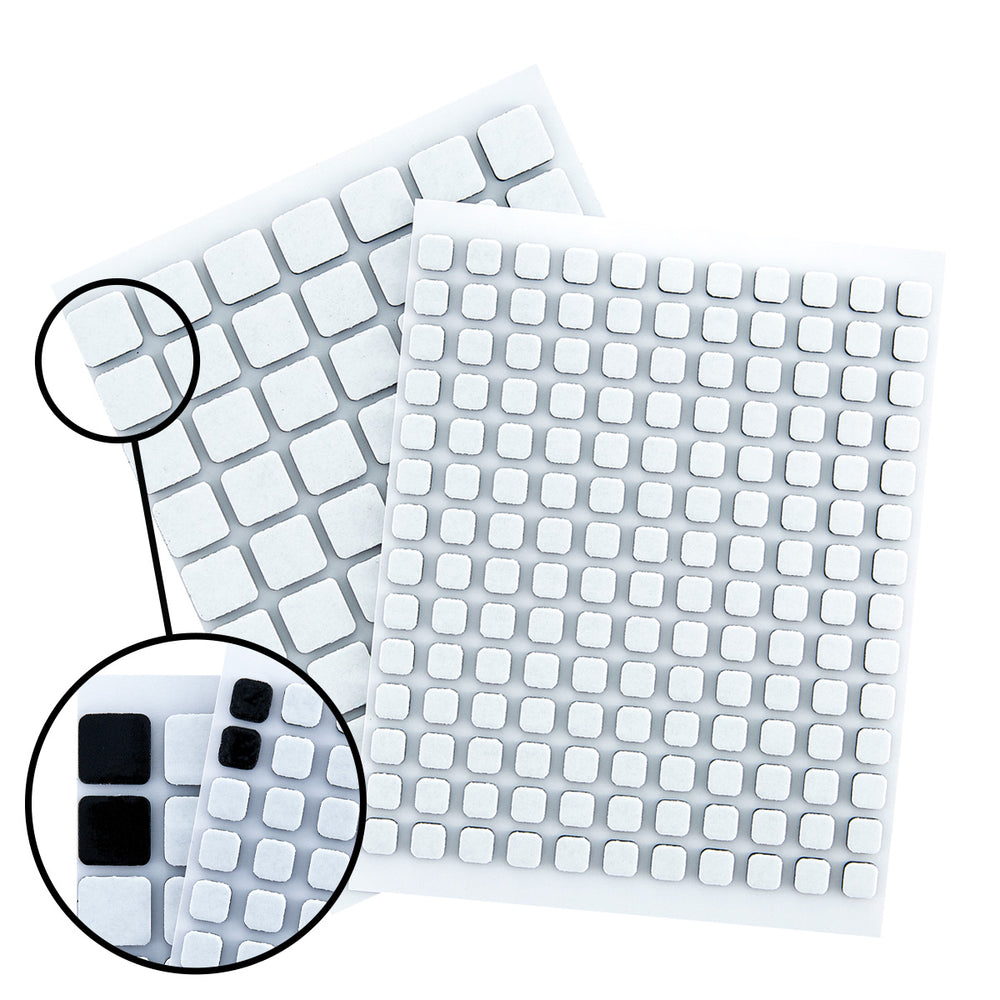 Spellbinders Black Foam Adhesive Squares Mix - 2MM
