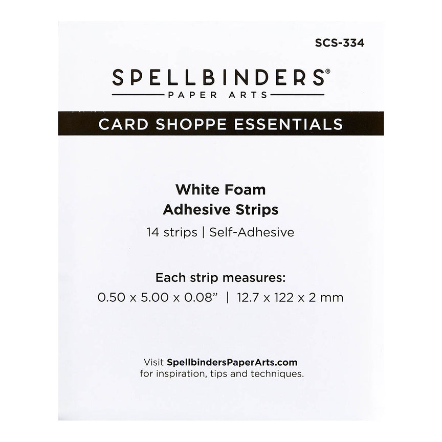 Spellbinders White Foam Adhesive Strips - 2MM
