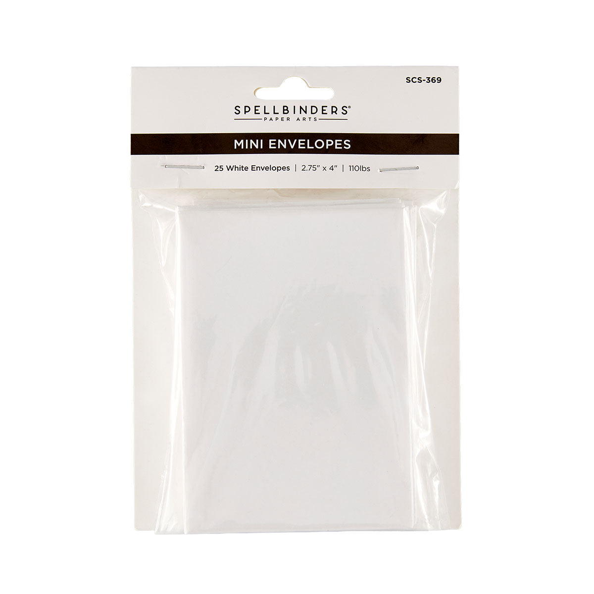 Spellbinders White Mini Envelopes - 25 Pack