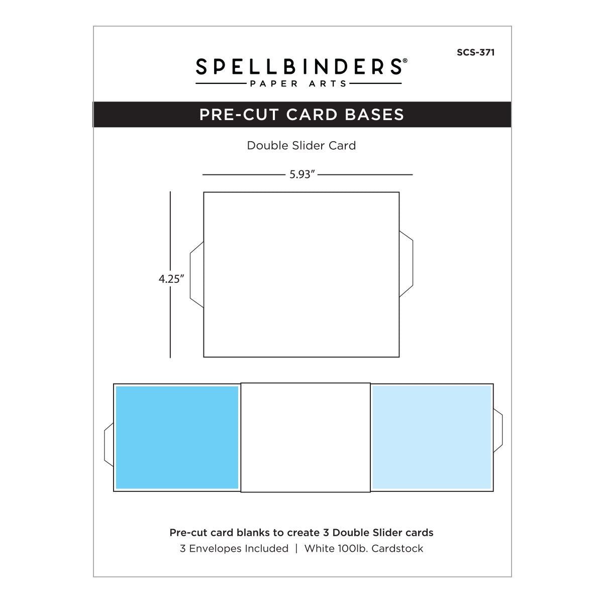Spellbinders Double Slider Kinetic Card Blanks