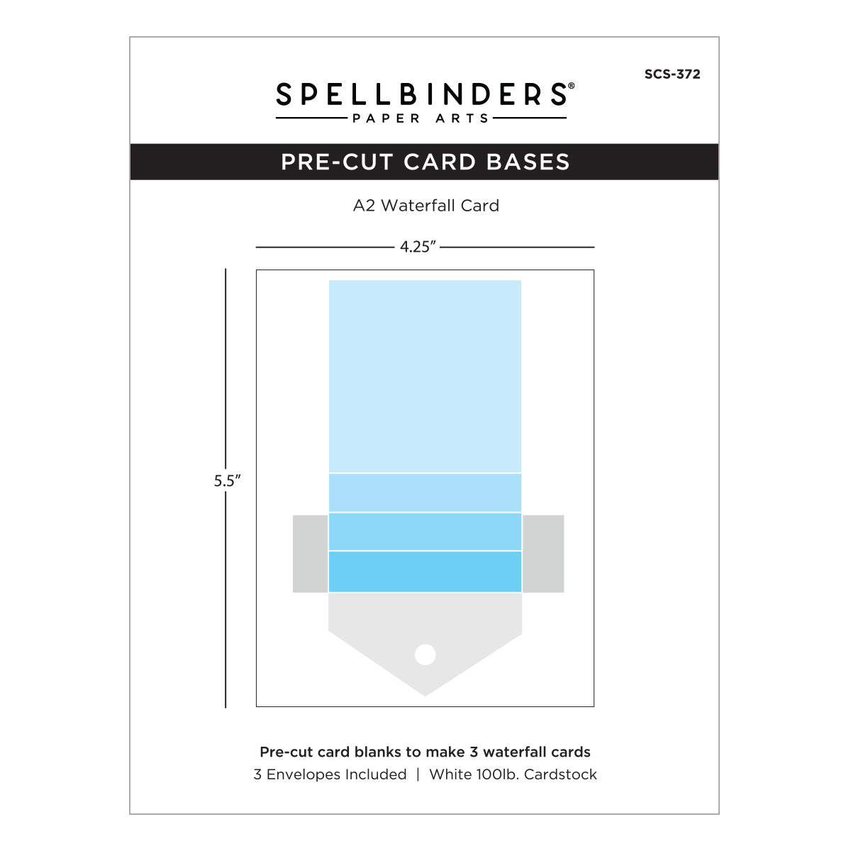 Spellbinders Waterfall Kinetic Card Blanks