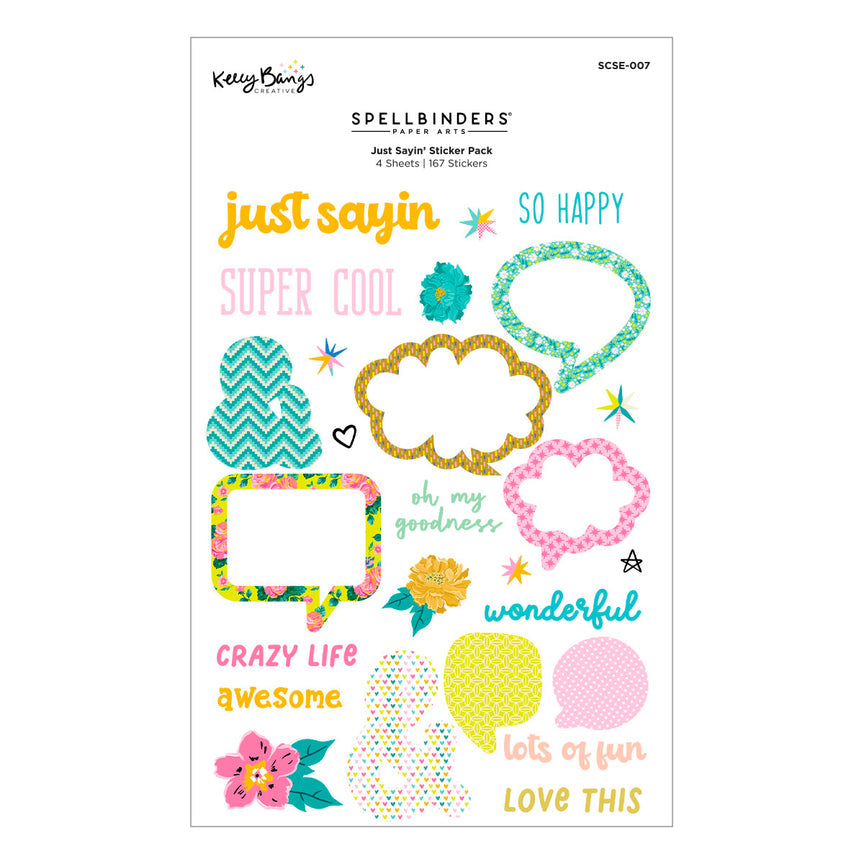 Spellbinders Just Sayin' Demo Bundle by Kelly Bangs