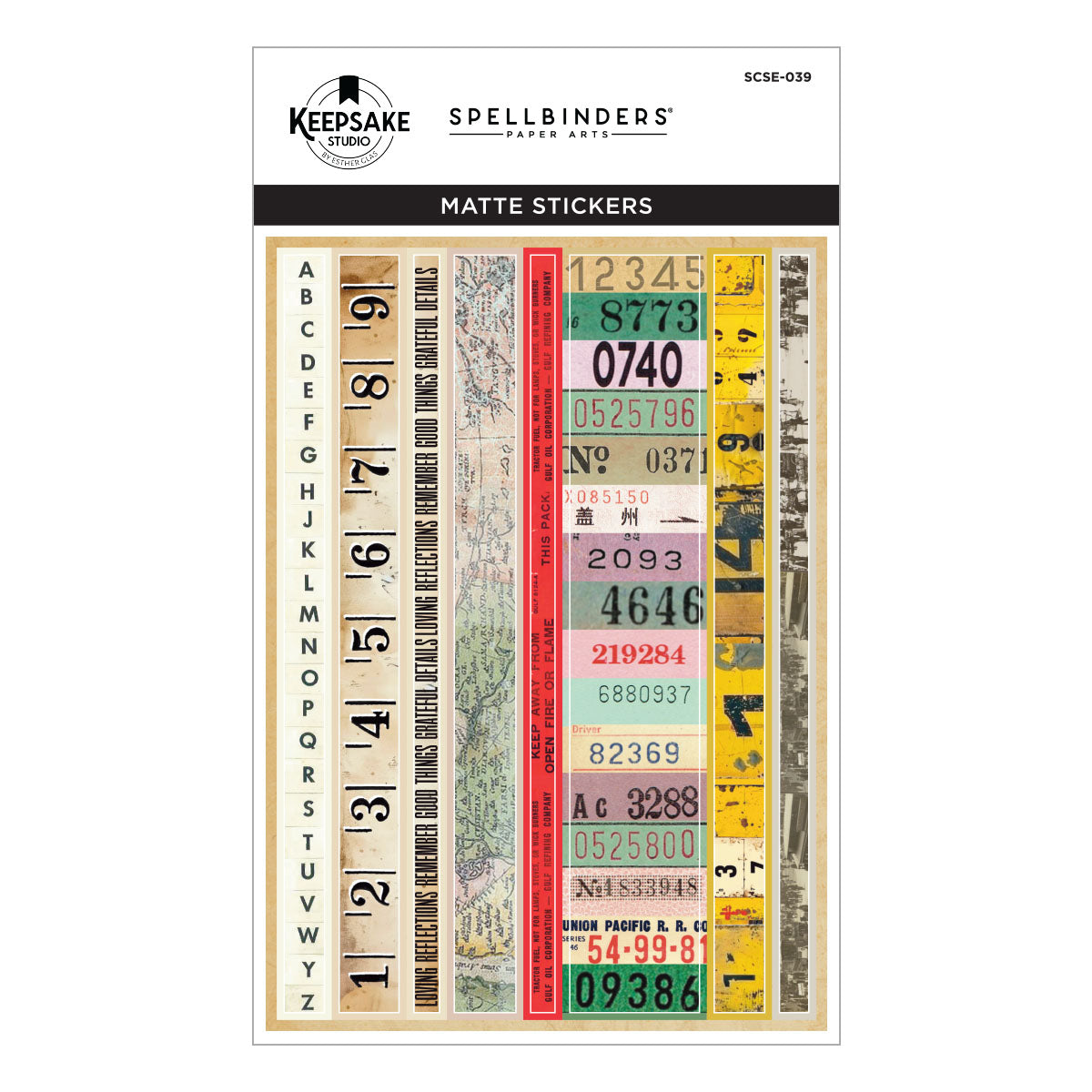 Spellbinders Book 10 Borders & Labels Stickers by Esther Glas - SCSE-039