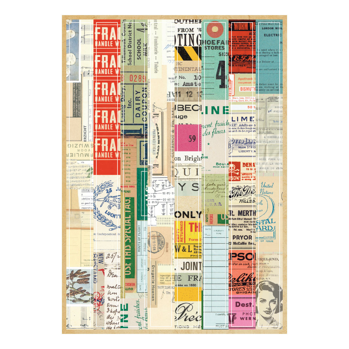 Spellbinders Book 10 Borders & Labels Stickers by Esther Glas - SCSE-039