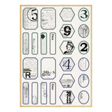 Spellbinders Book 10 Borders & Labels Stickers by Esther Glas - SCSE-039