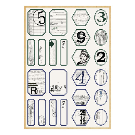 Spellbinders Book 10 Borders & Labels Stickers by Esther Glas - SCSE-039