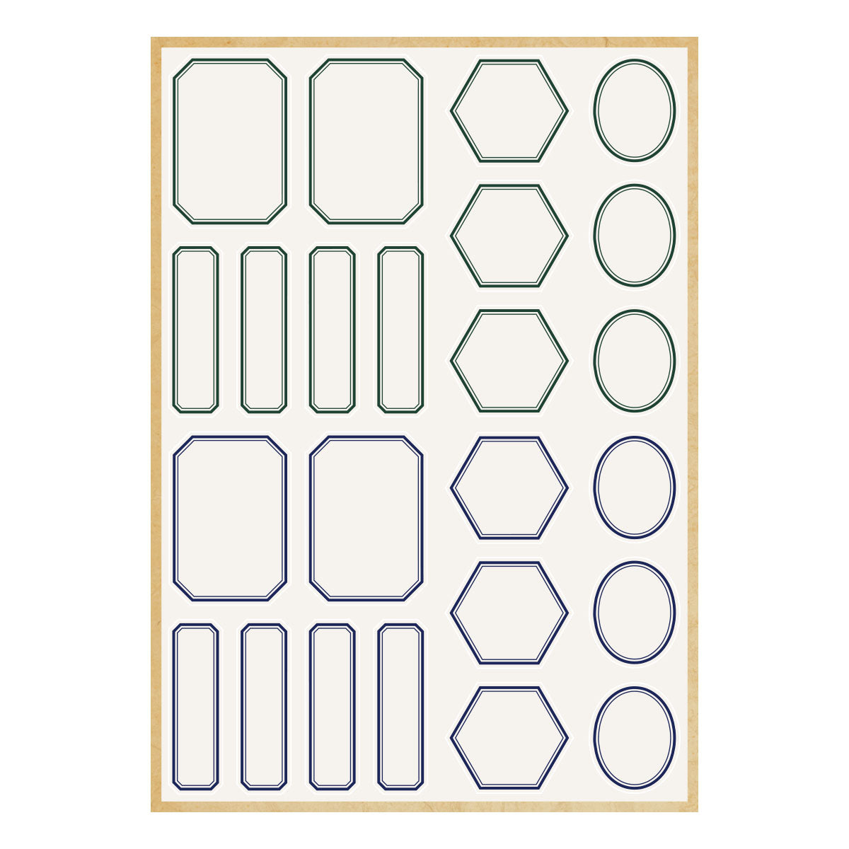 Spellbinders Book 10 Borders & Labels Stickers by Esther Glas - SCSE-039