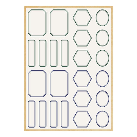 Spellbinders Book 10 Borders & Labels Stickers by Esther Glas - SCSE-039