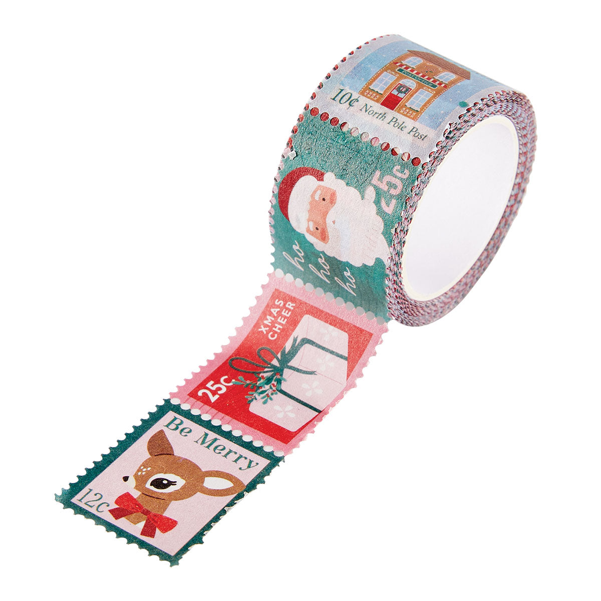 Spellbinders Dear Santa Postage Stamp Washi Tape