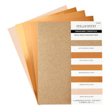 Spellbinders Rose Gold Assortment Treasured Cardstock 8 1/2" x 11 -15 Pack