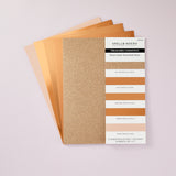 Spellbinders Rose Gold Assortment Treasured Cardstock 8 1/2" x 11 -15 Pack