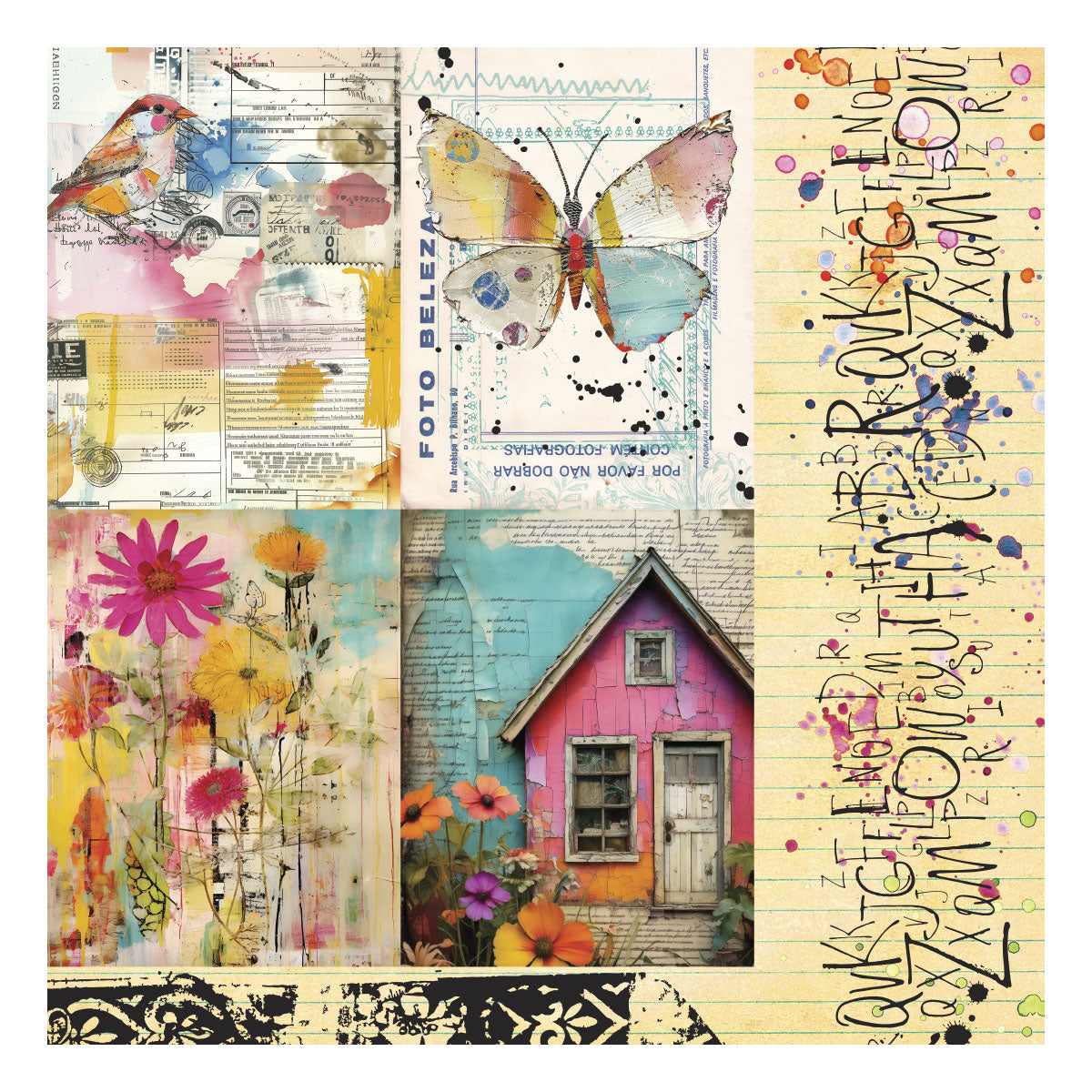 Spellbinders Beautifully Imperfect 6 x 6" Printed Paper from the Beautifully Imperfect Collection