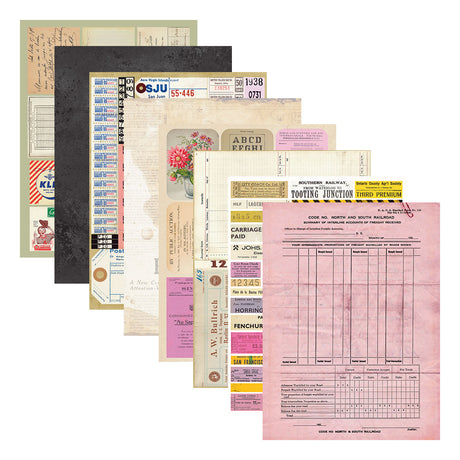 Spellbinders Reminiscence Book 10 Patterned Cardstock by Esther Glas - SCSP-037