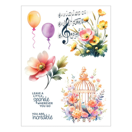 Spellbinders Happiest Day Rub-On Sheets