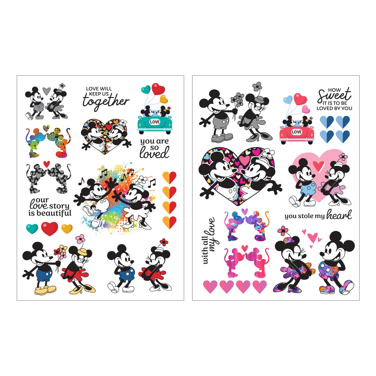 Spellbinders Classic Mouse Love Rub-Ons