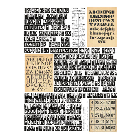 Spellbinders Noted Details Rub-Ons by Esther Glas - SCSR-016
