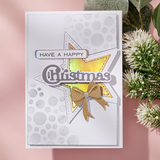 Spellbinders Christmas Sentiments Clear Stamp & Die Set from the All About Christmas Collection by Lisa Horton