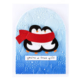 Spellbinders Cozy Waddles Clear Stamp & Die Set from the Merry Mischief Collection