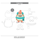 Spellbinders Hedge-Hugs Clear Stamp & Die Set from the Merry Mischief Collection