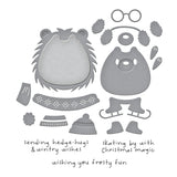 Spellbinders Hedge-Hugs Clear Stamp & Die Set from the Merry Mischief Collection