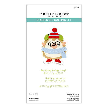 Spellbinders Hedge-Hugs Clear Stamp & Die Set from the Merry Mischief Collection