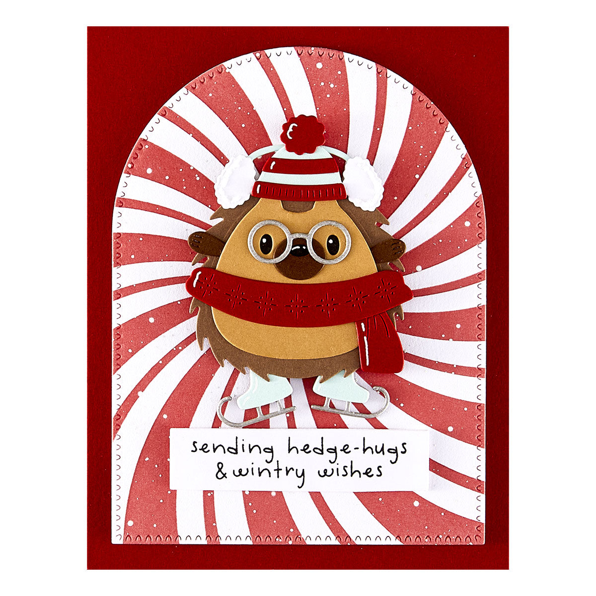 Spellbinders Hedge-Hugs Clear Stamp & Die Set from the Merry Mischief Collection