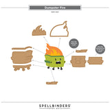 Spellbinders Dumpster Fire Clear Stamp & Die Set