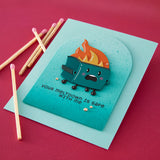 Spellbinders Dumpster Fire Clear Stamp & Die Set