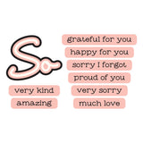 Spellbinders So Amazing Sentiments Clear Stamp & Die Set by Lisa Horton