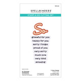 Spellbinders So Amazing Sentiments Clear Stamp & Die Set by Lisa Horton