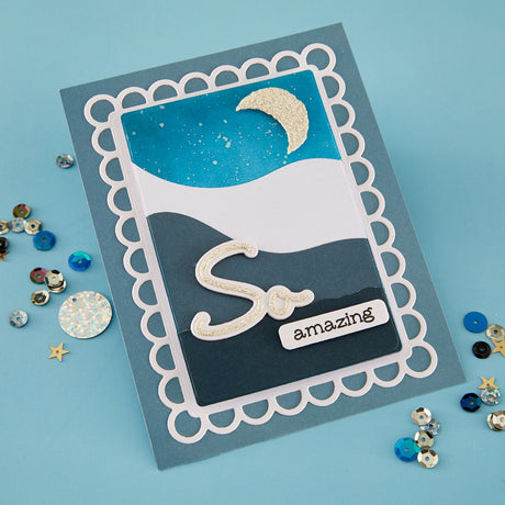 Spellbinders So Amazing Sentiments Clear Stamp & Die Set by Lisa Horton