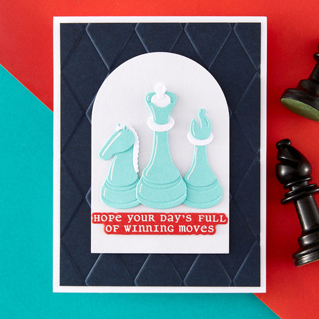 Spellbinders Well Played Sentiments Clear Stamp & Die Set
