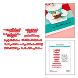 Spellbinders Spectacular Holiday Sentiments Stamp & Die Set - SDS-231