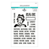 Spellbinders ING Words Stamp & Die Set by Esther Glas - SDS-232