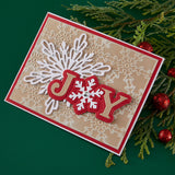 Spellbinders Snowflake Joy Stamp & Die Set by Lisa Horton