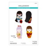 Spellbinders Autumn Kokeshi Dolls Stamp & Die Set by Alex Syberia